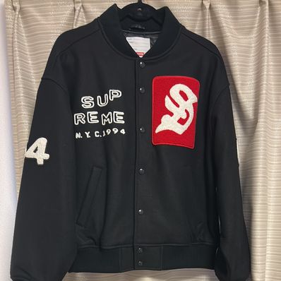 Supreme Tourist Varsity Jacket "Black"