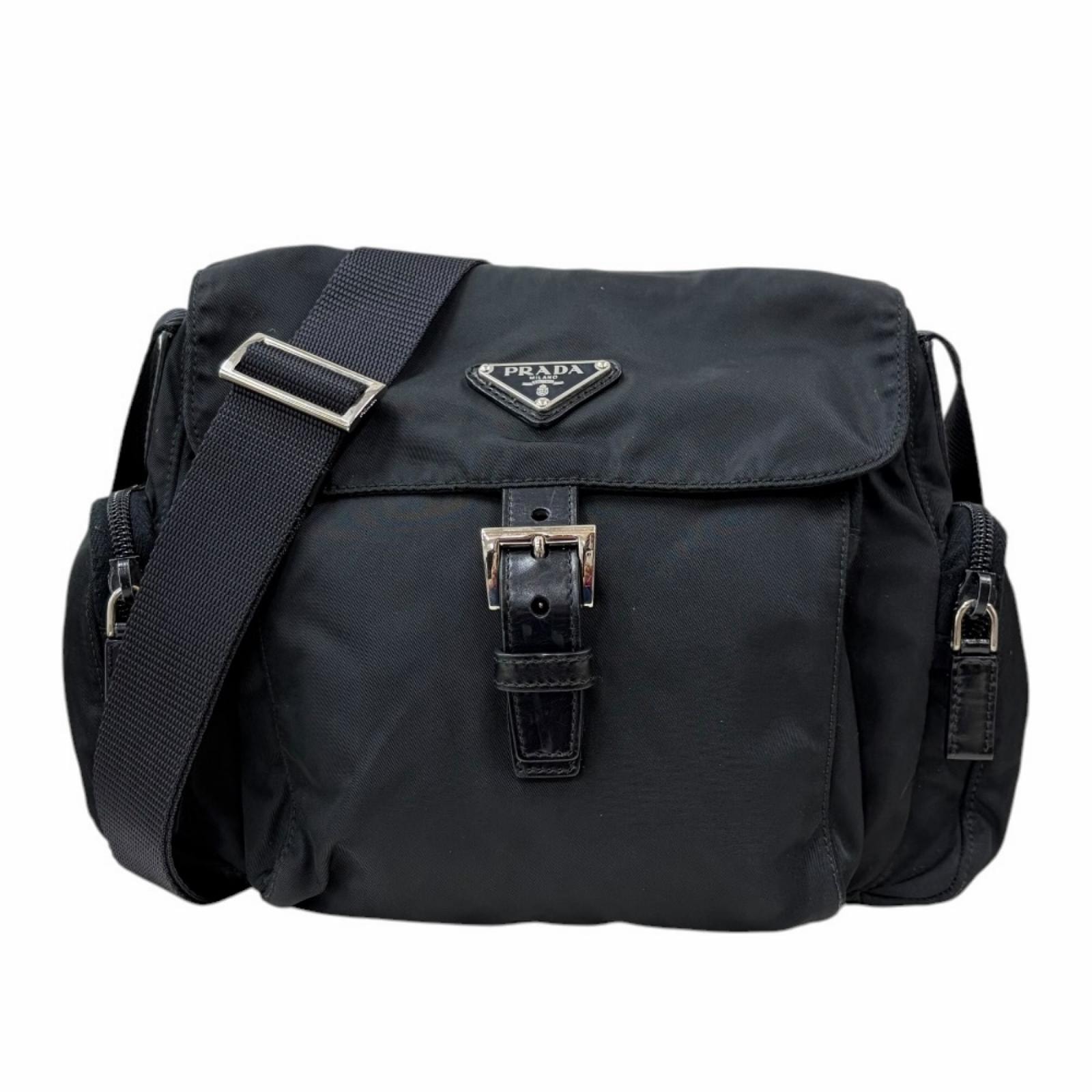 プラダ ショルダーバッグ ナイロン BT0501 ブラック レディース PRADA  中古