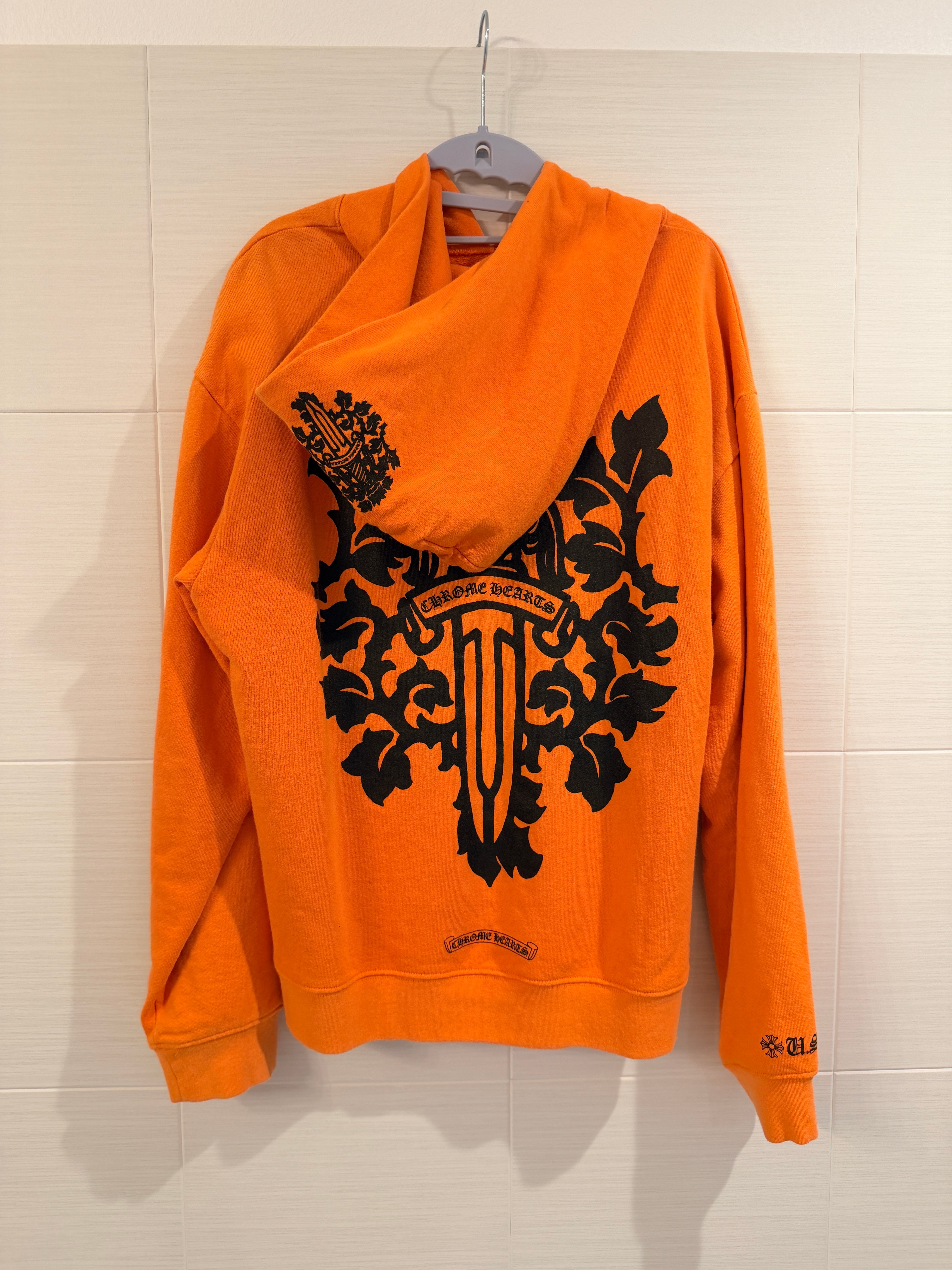 Chrome Hearts Vine Dagger Hoodie "Orange"