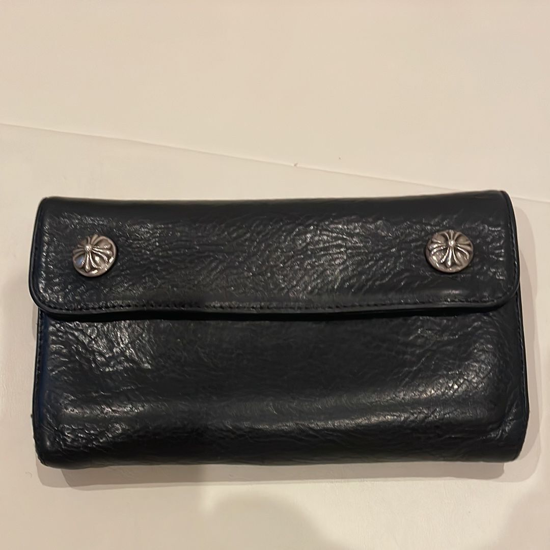 Chrome Hearts Wave Wallet Leather "Black"