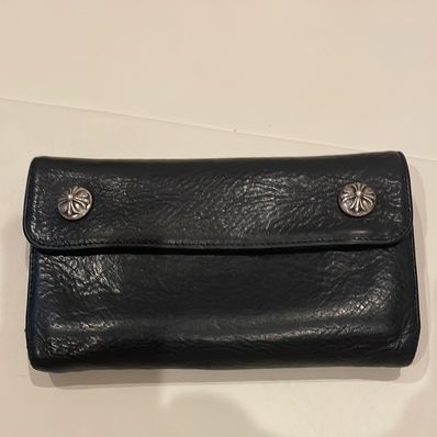 Chrome Hearts Wave Wallet Leather "Black"