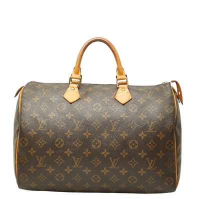 ルイ ヴィトン モノグラム スピーディ35 ハンドバッグ ボストンバッグ M41524 ブラウン PVC レザー レディース LOUIS VUITTON 【中古】
