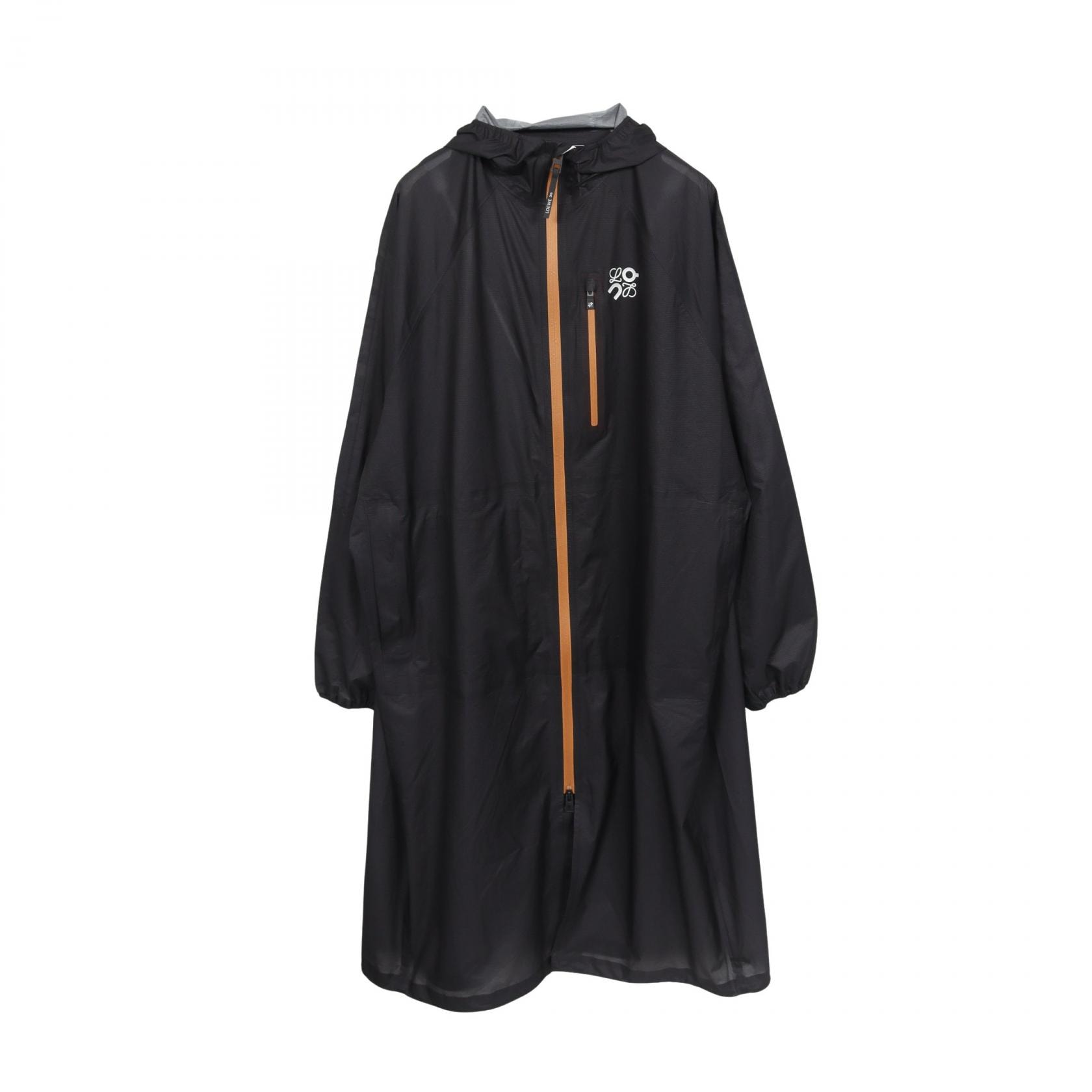 ロエベ LOEWE LOEWE × On ULTRA PARKA テクニカルシェル フード付き 衣料品 アウター ナイロン メンズ ブラック系 H929Y02W16 【中古】