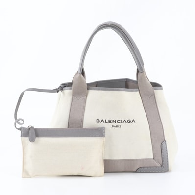 ■美品 バレンシアガ ネイビー カバス ポーチ 付 339933