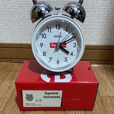 Supreme / Seiko Alarm Clock "White"