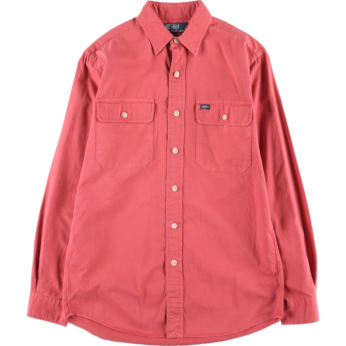 古着 ラルフローレン Ralph Lauren POLO by Ralph Lauren 長袖 コットンシャツ メンズS相当/eaa575950