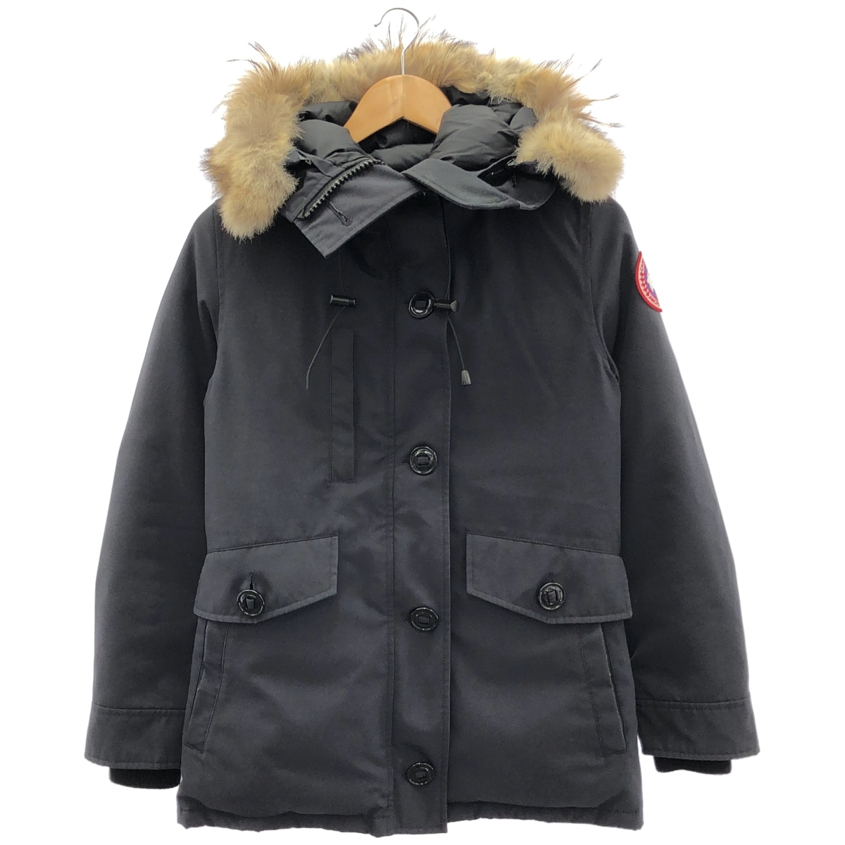 カナダグース 2300JL ブラック CHARLOTTE PARKA シャーロットパーカー ファー付きダウンコート S
