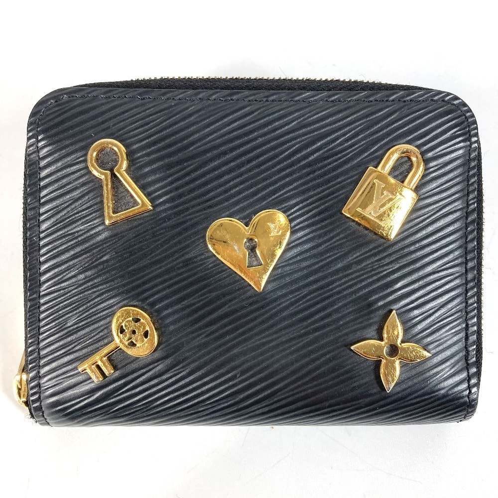 ルイヴィトン LOUIS VUITTON ジッピーコインパース M63993 エピ 財布 ラウンドファスナー 小銭入れ コインケース エピレザー ノワール ブラック