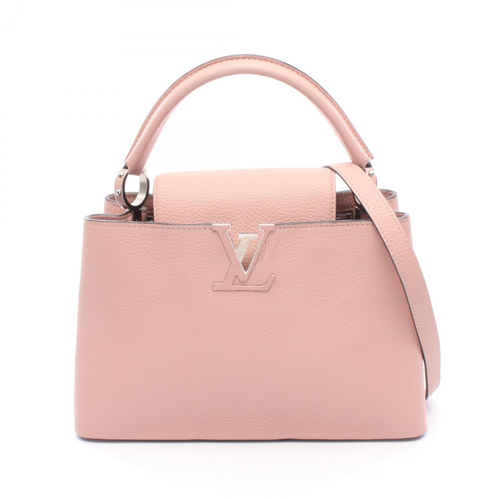ルイ・ヴィトン LOUIS VUITTON カプシーヌMM 2WAY ハンドバッグ バッグ レザー トリヨンレザー マグノリア レディース ピンク系 M42258 【中古】