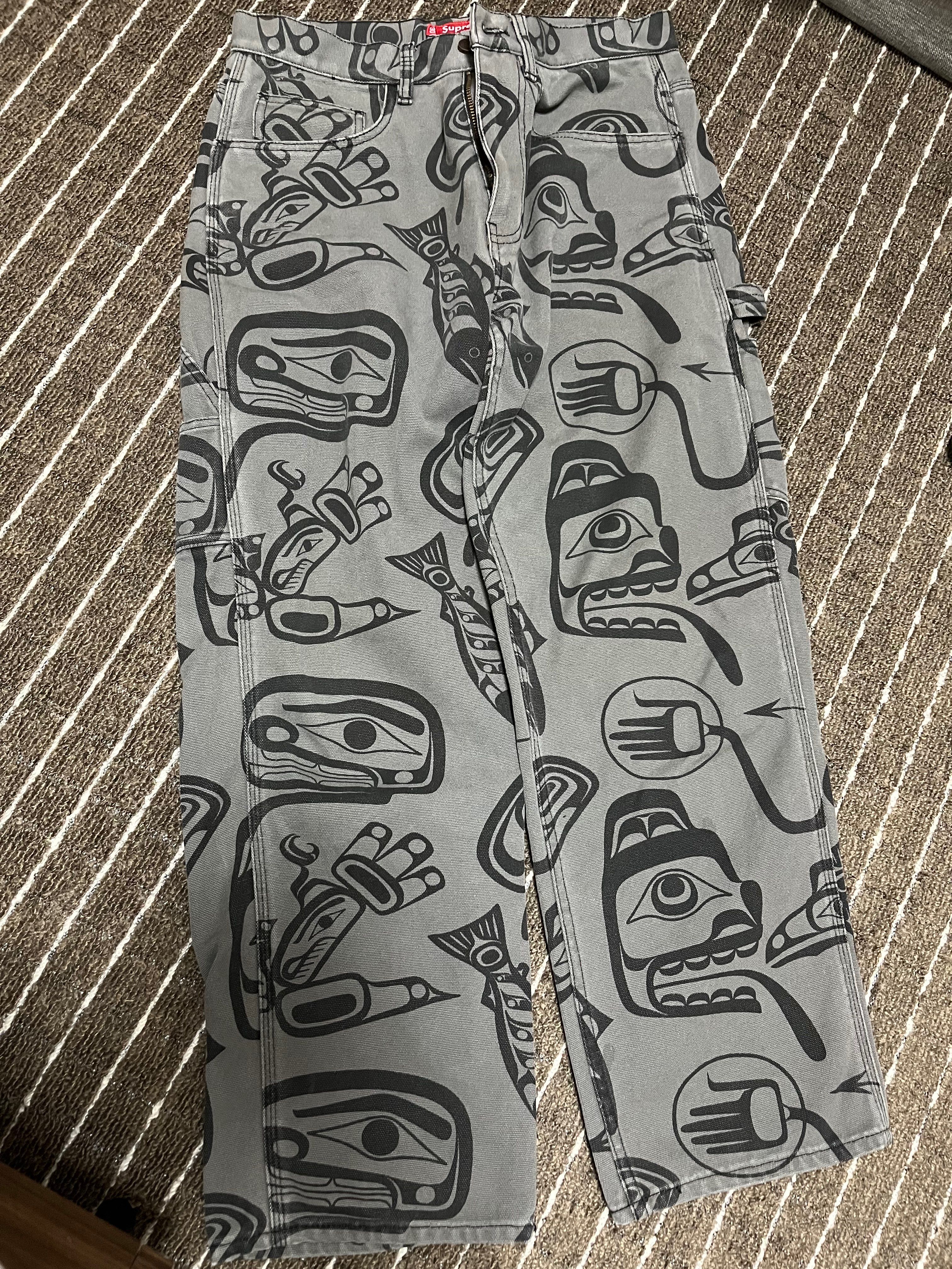 Supreme ハイダ族 ペインターパンツ