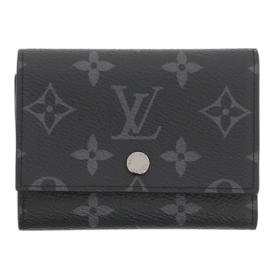 LOUIS VUITTON ルイ・ヴィトン ヴィクター ウォレット 財布 三つ折り財布 M12598 モノグラムエクリプス ブラック メンズ【中古】