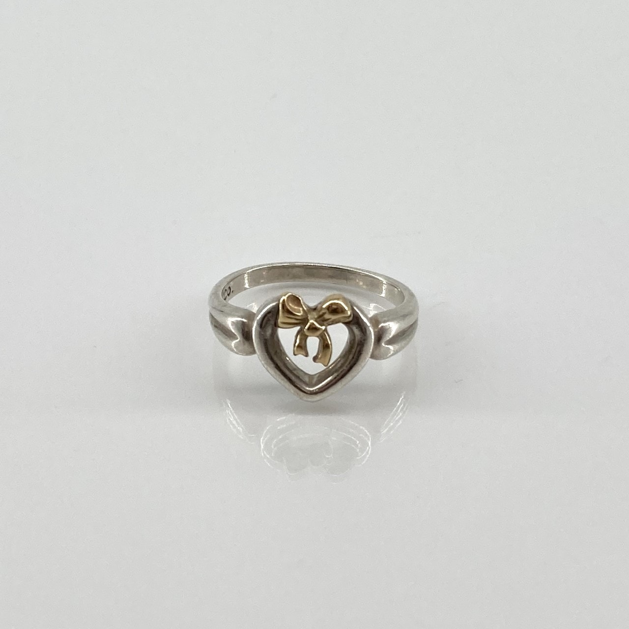TIFFANY&Co.(ティファニー) Ag925 750 リング・指輪 3.45g シルバー×ゴールド