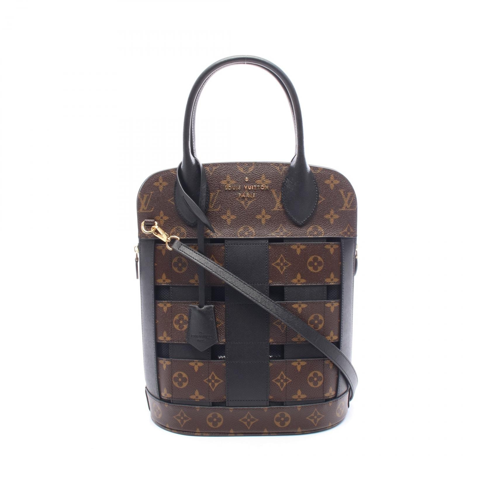 ルイ・ヴィトン LOUIS VUITTON トレサージュトート 2WAY トートバッグ バッグ PVCコーティングキャンバス レザー モノグラム ノワール レディース ブラウン系 / ブラック系 M44111 【中古】