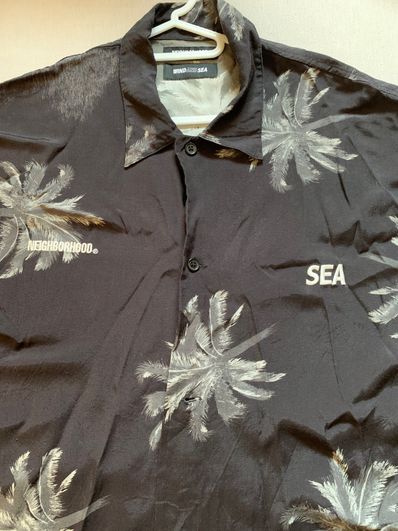 NEIGHBORHOOD NHWDS HAWAIIAN / R-SHIRT . SS "Black"