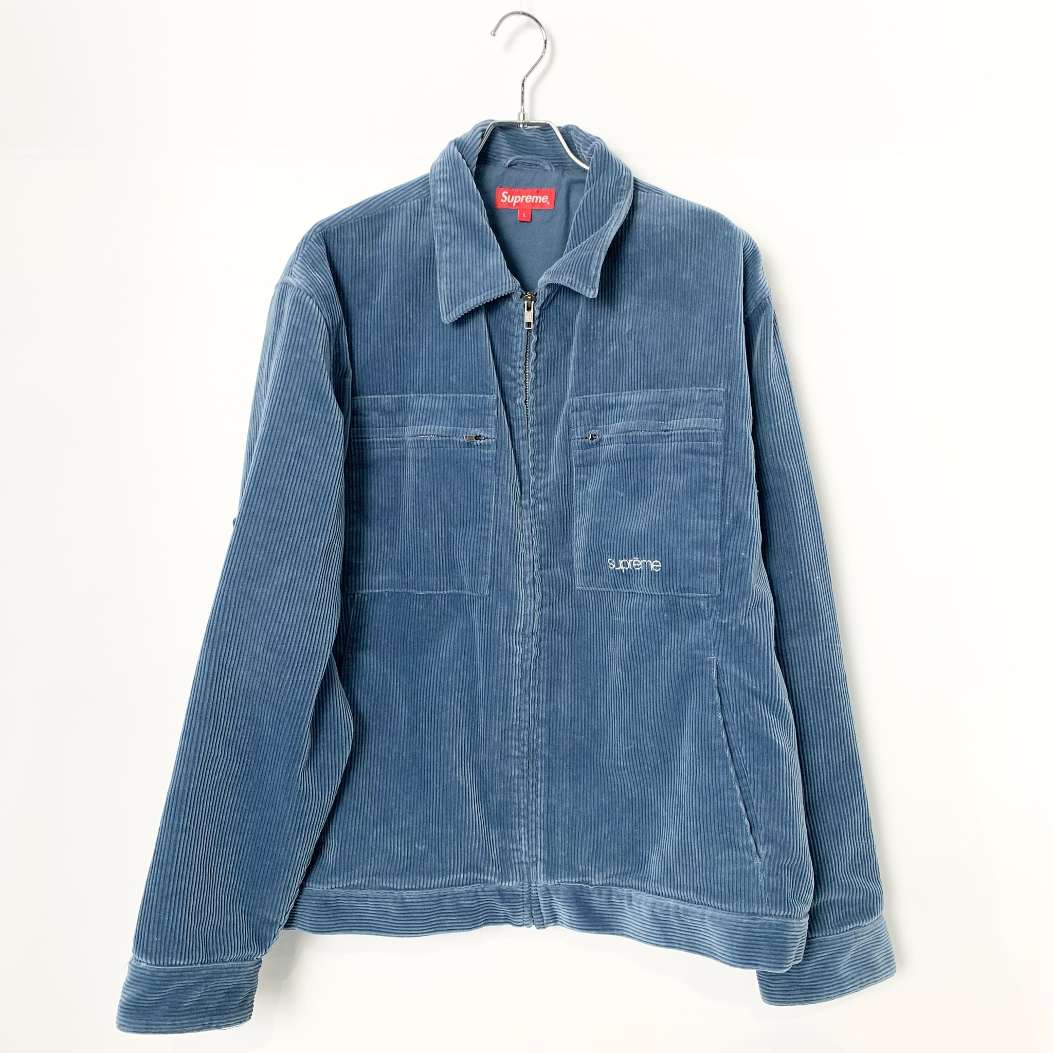 Supreme Corduroy Zip Jacket "Blue"