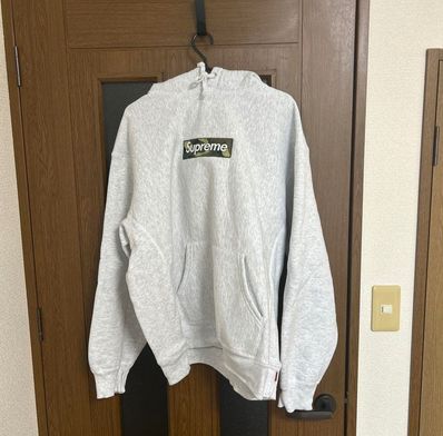 Supreme Box Logo Hooded Sweatshirt "Ash Grey" (23FW)