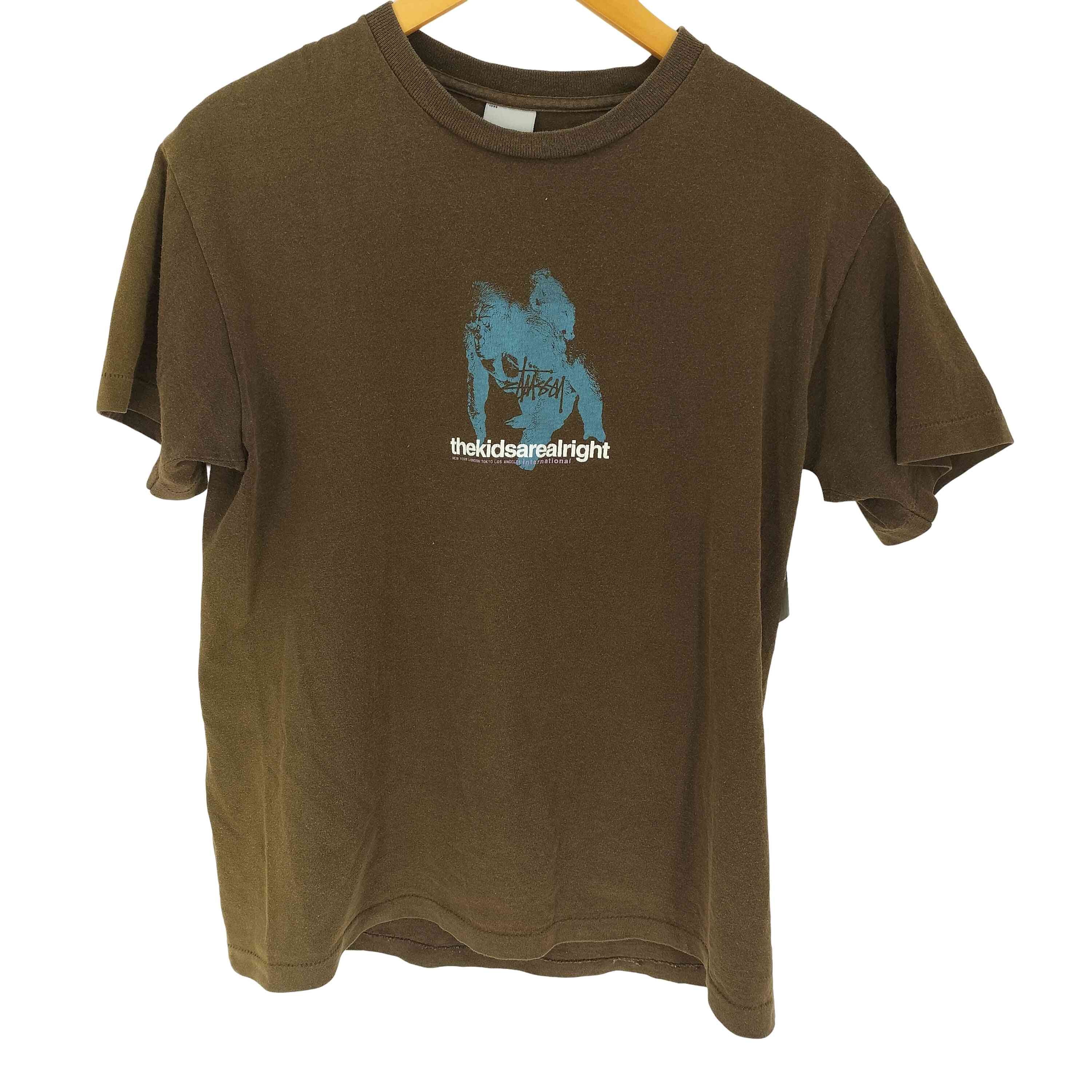 D (傷や汚れあり)】00S 銀タグ ロゴプリント S/S Tシャツ