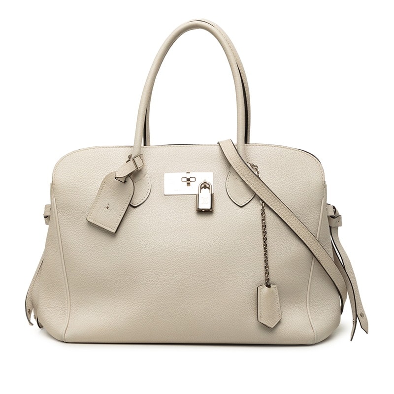 ルイ ヴィトン ミラMM ハンドバッグ ショルダーバッグ 2WAY M55024 オフホワイト系 カーフ レディース LOUIS VUITTON 中古