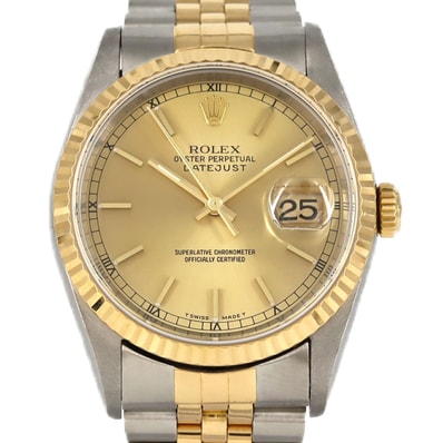 【ノーメンテナンス還元価格】ロレックス デイトジャスト 16233 SSxYG 自動巻 T番