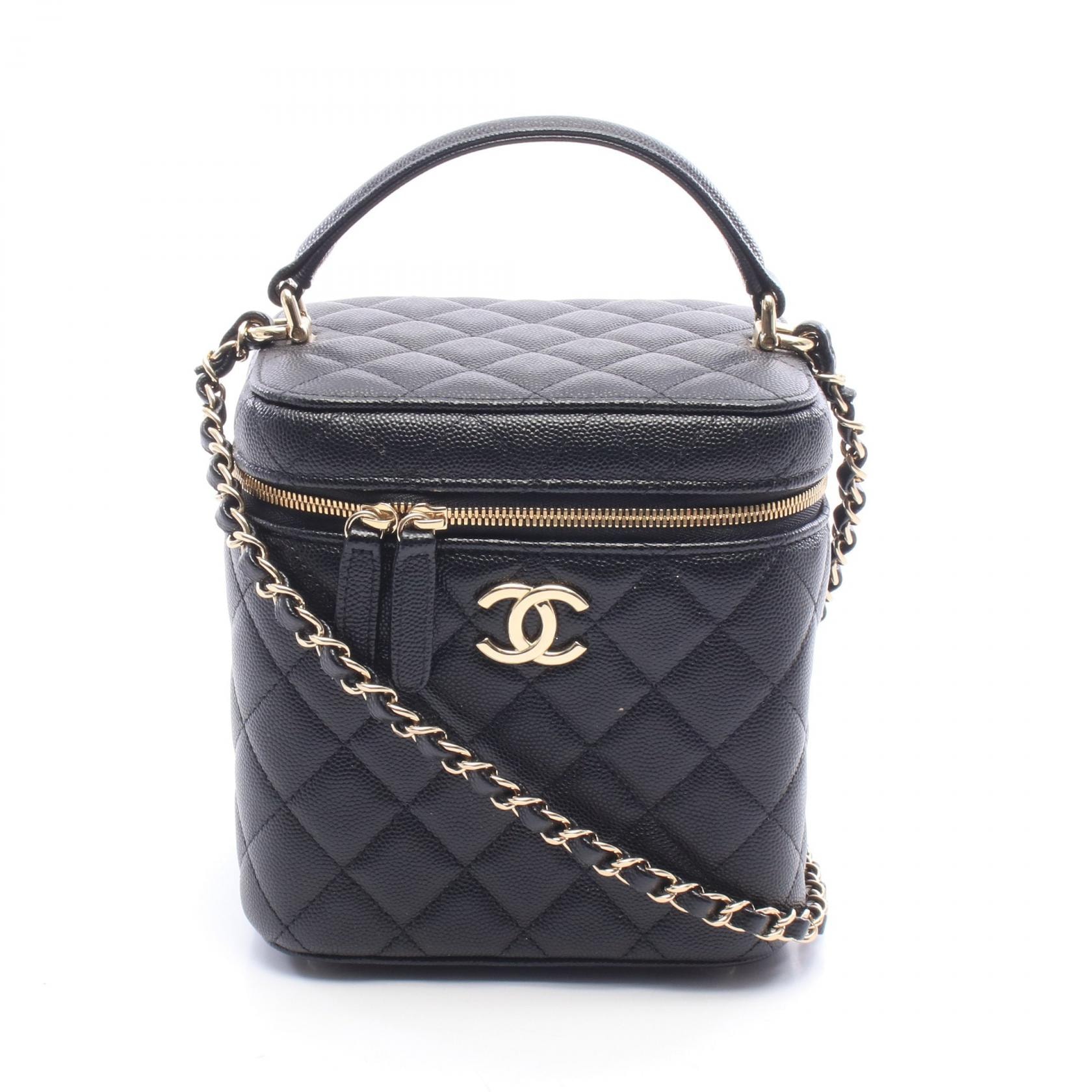 シャネル CHANEL マトラッセ ショルダーバッグ バッグ キャビアスキン(グレインドカーフ) レディース ブラック系 AS2362 【中古】
