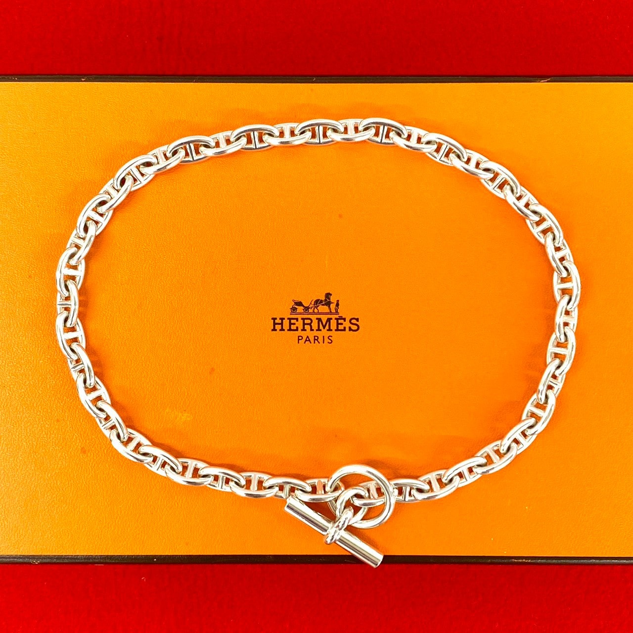 HERMES エルメス シェーヌダンクル PM 43コマ マルジェラ期 ネックレス シルバー925 ネックレス シルバー
51570