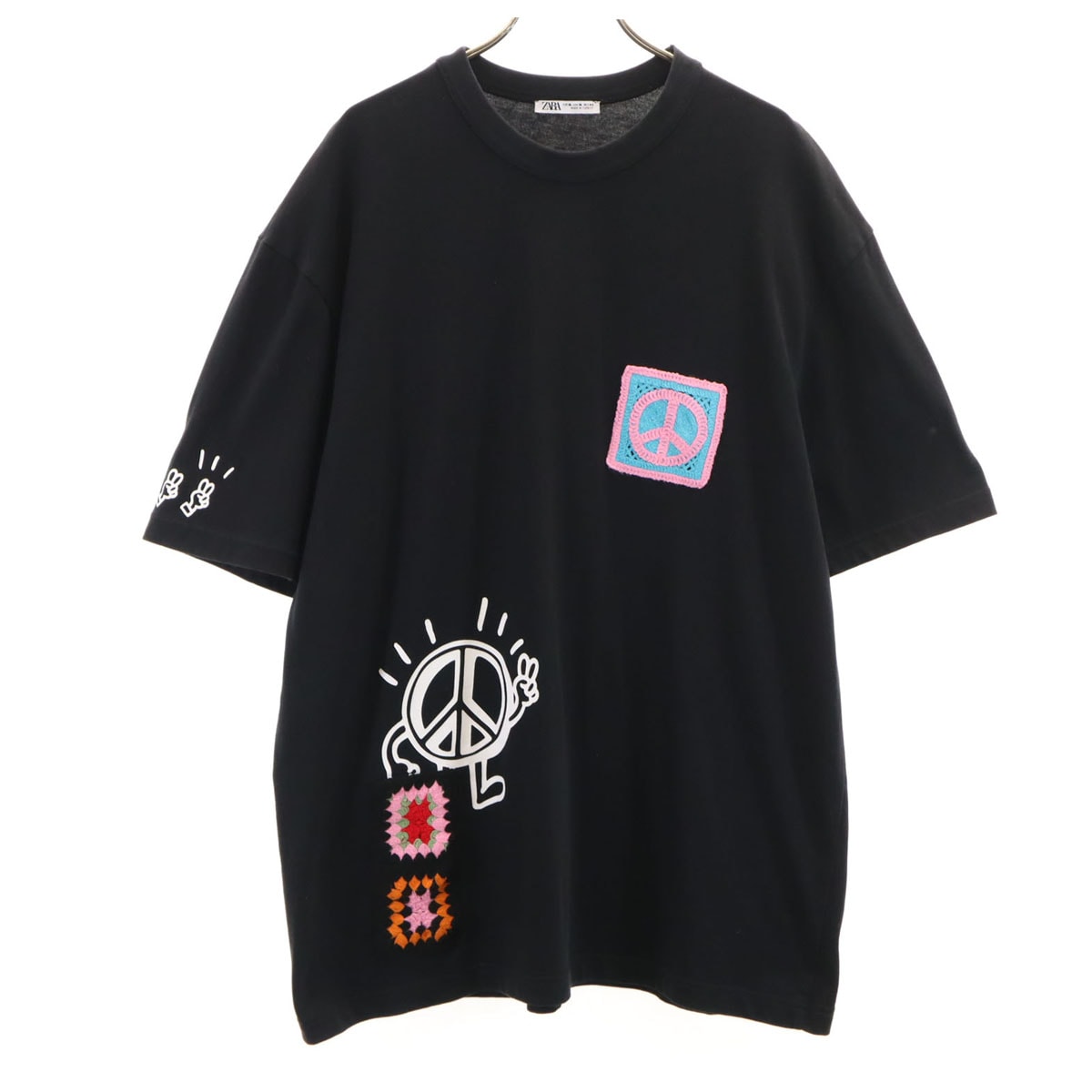 ZARA ザラ 半袖 Tシャツ XL ブラック