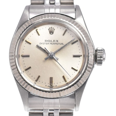 ロレックス ROLEX 6619 オイスターパーペチュアル Cal.1160 シルバー 自動巻き レディース 良品 腕時計 J#150012