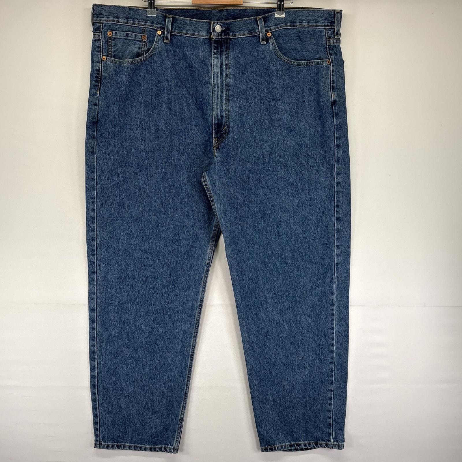 古着 リーバイス Levi's デニム パンツ Gパン 550 テーパード 5ポケット ジッパーフライ 大きいサイズ W46 L32  ブルー系 メンズ