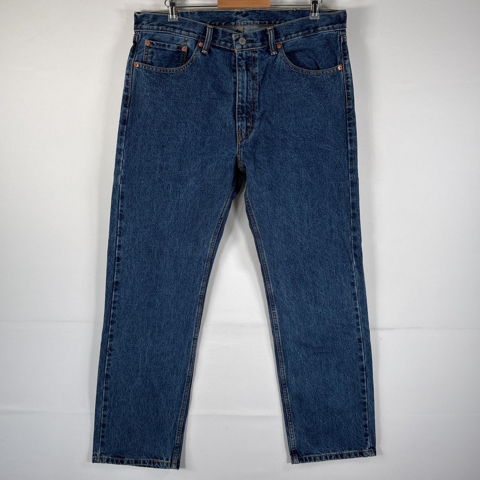 古着 リーバイス Levi's デニムパンツ 505 ブルーデニム ジーンズ ジーパン ストレート 大きいサイズ w38 L32 インディゴブルー メンズ