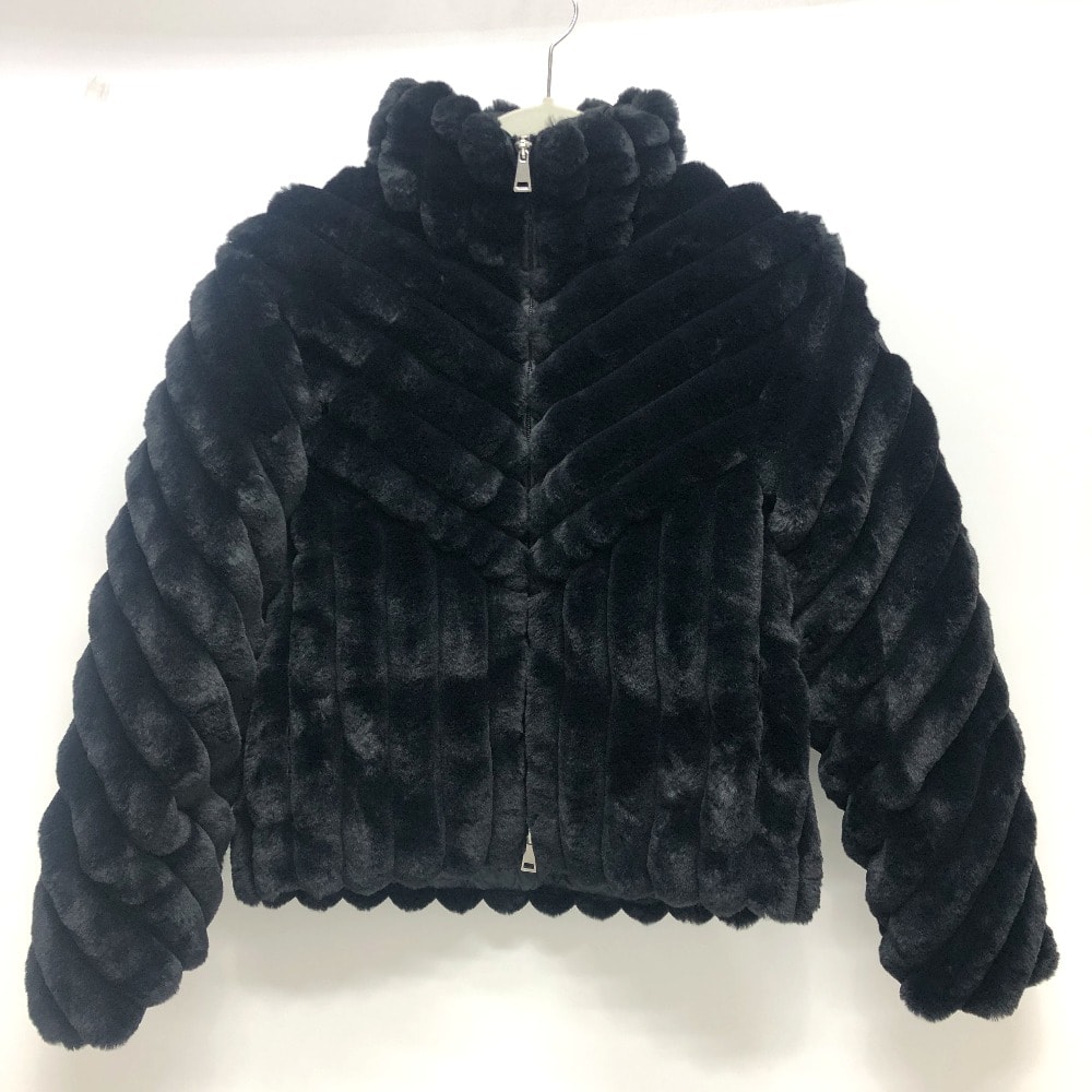 モンクレール MONCLER PEDRIX ガールズベルベット I20931A001505964D ダウン アウター アパレル ショート ダウンジャケット ポリエステル ブラック 未使用