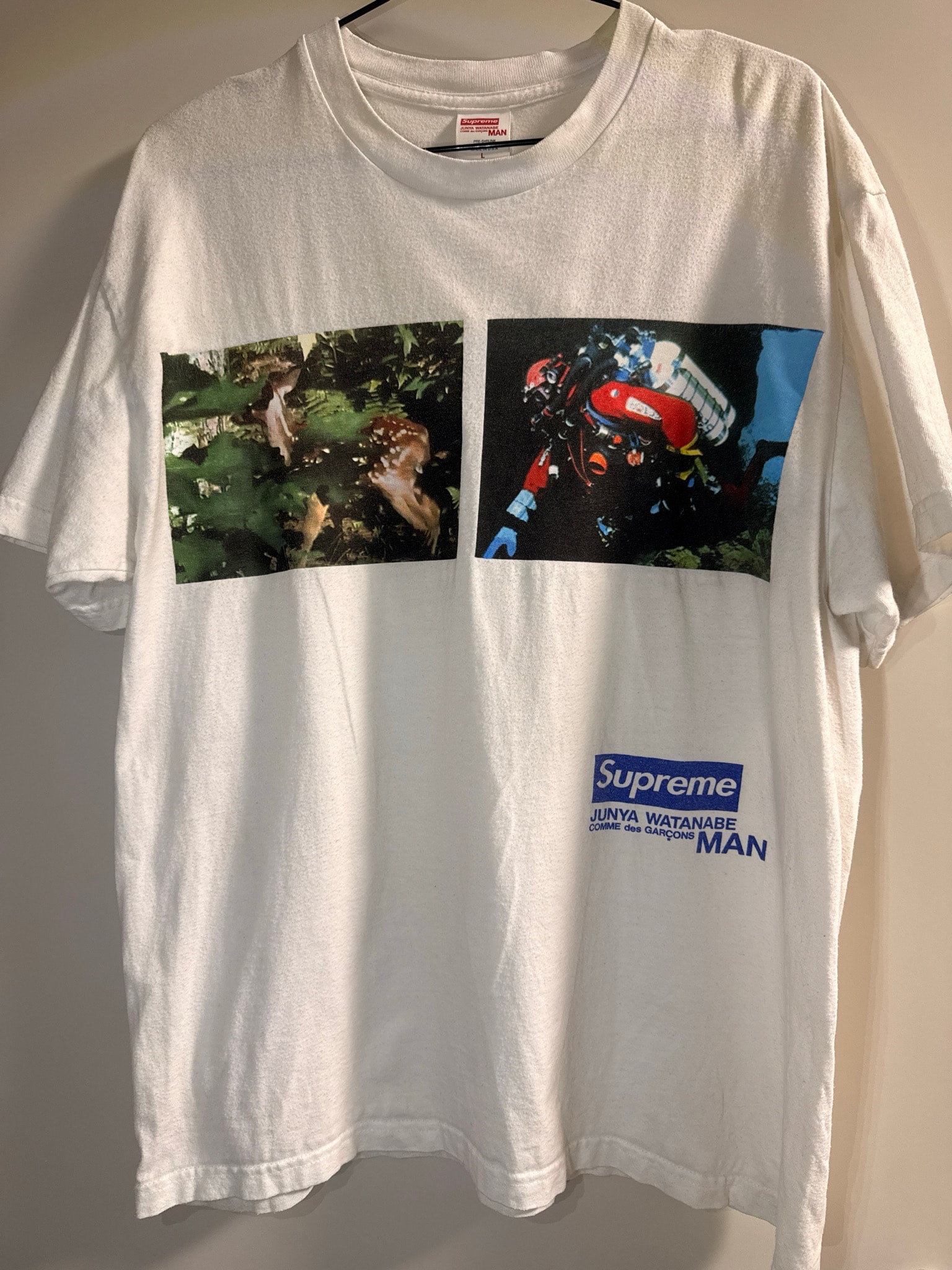 Supreme x JUNYA WATANABE COMME des GARCONS MAN Nature Tee "White"