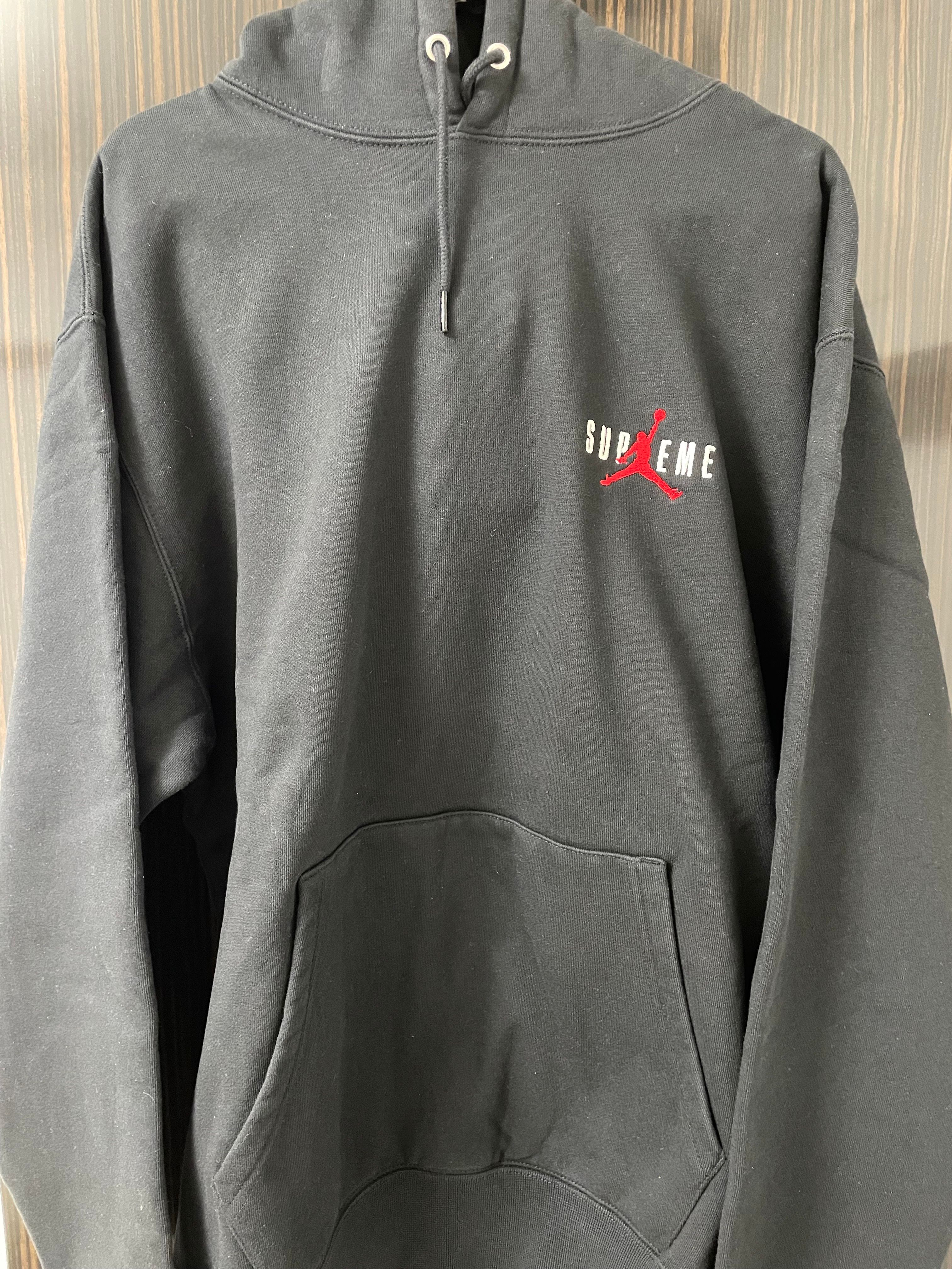 Supreme x Jordan Hooded Sweatshirt "Black"