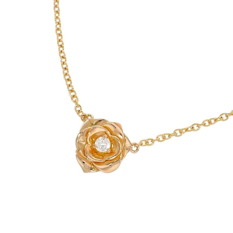 ピアジェ PIAGET ローズ ペンダント G33U0081 ネックレス K18ピンクゴールド ゴールド ダイヤモンド レディース【中古】【Aランク】