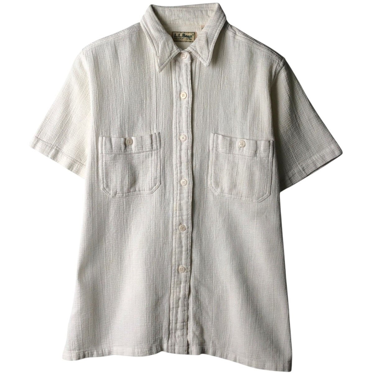 古着 ~90年代 エルエルビーン L.L.Bean 半袖 コットンシャツ ボックスシャツ レディースM相当 ヴィンテージ/eaa649032