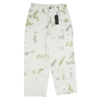 WIND AND SEA ウィンダンシー パンツ 24SS WDS-O-DYED-24-Q4-PT-01 Uneven Dye Painter Pant アンイーブン ダイ ペインター パンツ ホワイト系 M【新古品】【未使用】【中古】