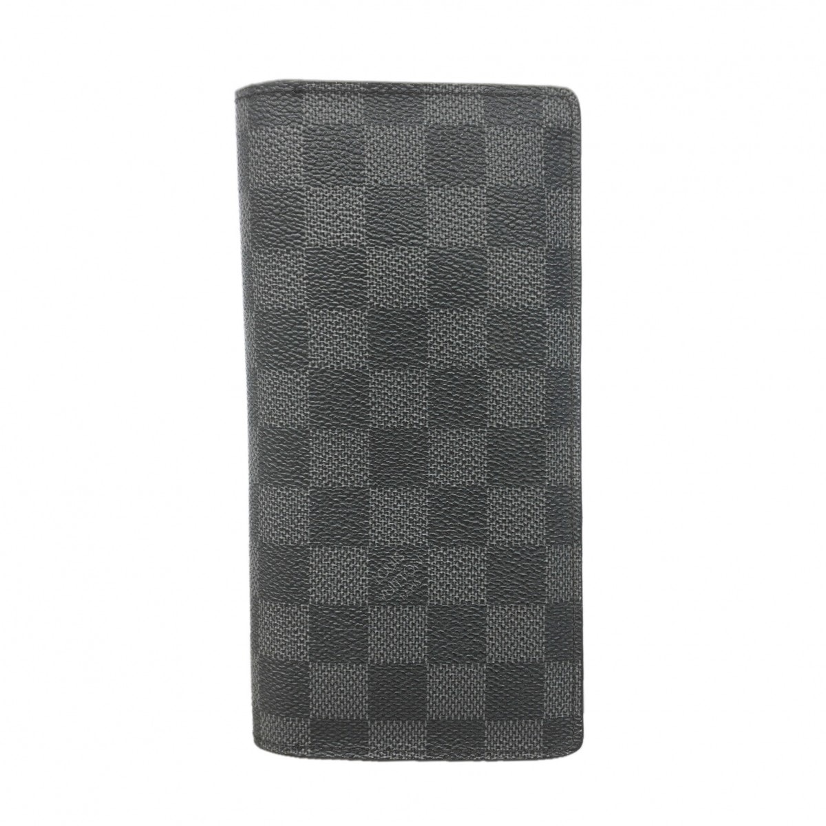 【6gd4027】ルイヴィトン 長財布 ダミエ・グラフィット ポルトフォイユ ブラザ N62665 ブラック グレー【中古】メンズ