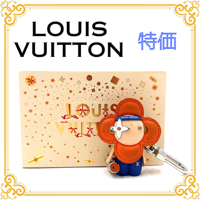 ■特価■ LOUIS VUITTON ルイヴィトン M01198 ヴィヴィエンヌ ジム バッグチャーム キーホルダー チャーム レディース キーリング レザー