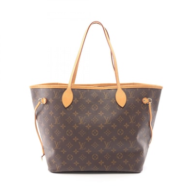 ルイ・ヴィトン LOUIS VUITTON ネヴァーフルMM トートバッグ バッグ PVCコーティングキャンバス レザー モノグラム レディース ブラウン系 M40156 【中古】