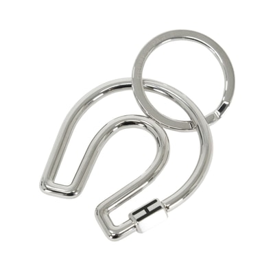 HERMES エルメス キーリング メタル フェールアシュヴァル 馬蹄 シルバー/黒 (ブラック) シルバー金具 新品未使用