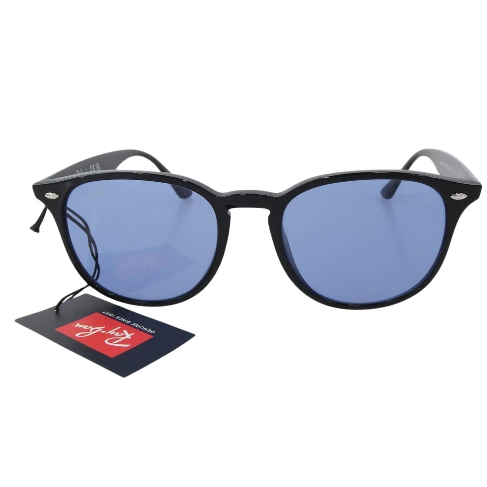 Ray-Ban レイバン サングラス ORB4259F イタリア製 カラーレンズ サングラス アイウェア 眼鏡 フレーム:ブラック系 レンズ:ブルー系 53□20 150【美品】【中古】