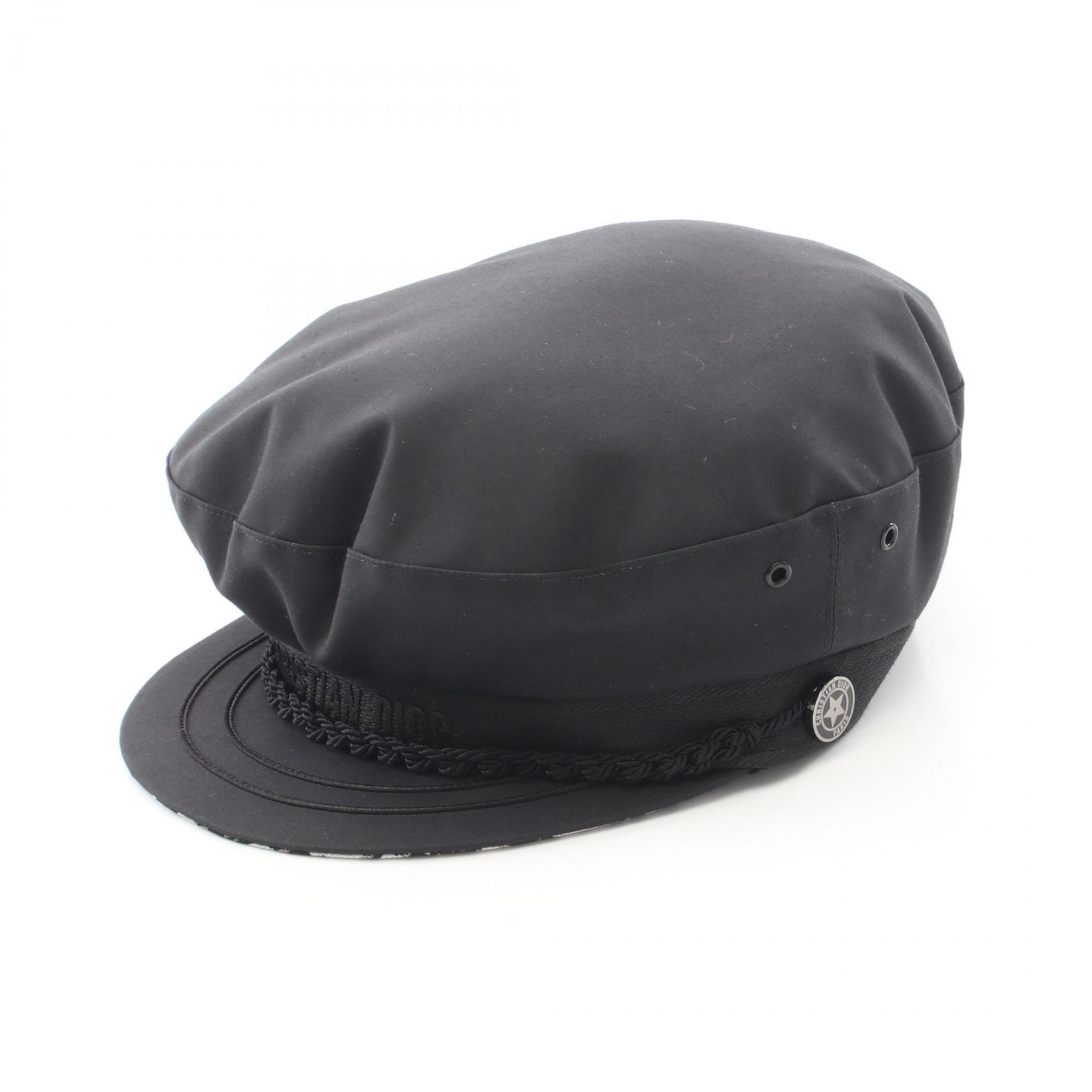 ディオール Dior キャスケット 帽子 ポリエステル コットン レディース ブラック系 35DTR920G130 【中古】