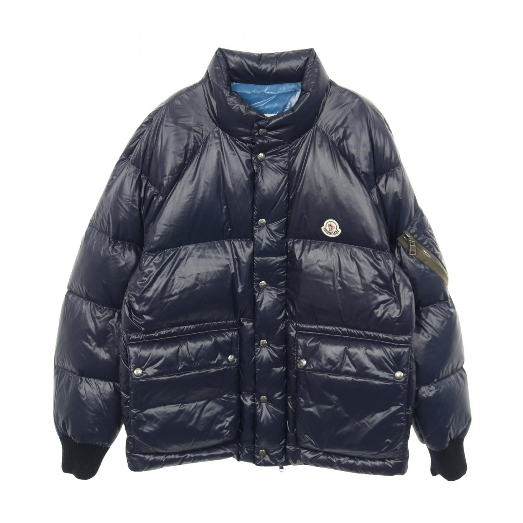 モンクレール MONCLER MARTINEAU ダウンジャケット 衣料品 アウター ナイロン メンズ ネイビー系 【中古】