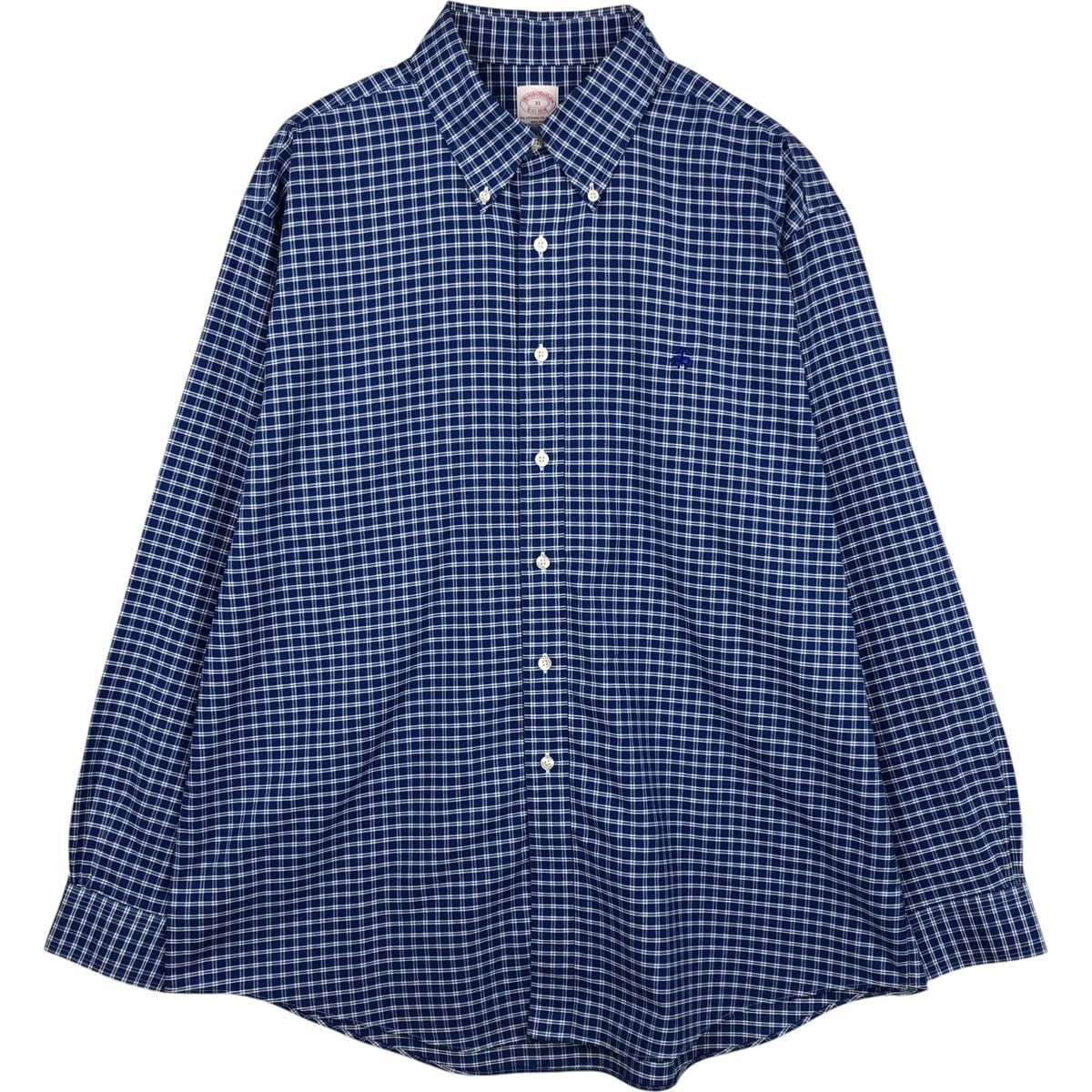 古着 ブルックスブラザーズ Brooks Brothers Est.1818 長袖 ボタンダウンチェックシャツ メンズXL相当/eaa614072
