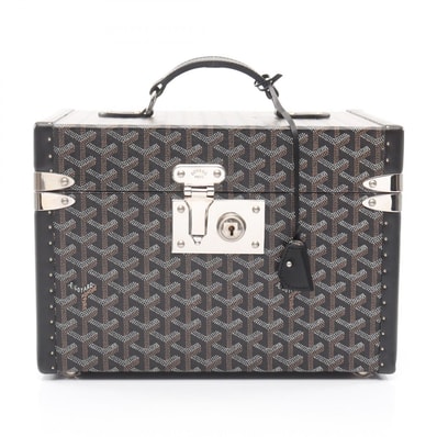 ゴヤール GOYARD サルデーニュ ヴァニティケース スーツケース バッグ PVCコーティングキャンバス レザー レディース ブラック系 / ブラウン系 SARDAIMMLTY01CL01P 【中古】