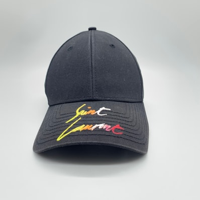 Saint Laurent x NEW ERA Logo Embroidered Baseball Cap "Black"