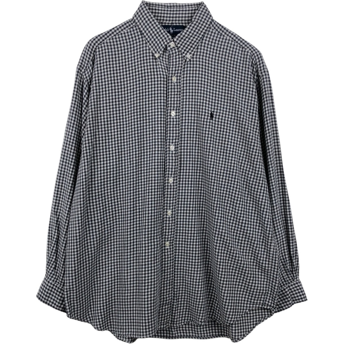 古着 ラルフローレン Ralph Lauren BLAIRE ギンガムチェック 長袖 ボタンダウンチェックシャツ メンズXL相当/eaa662749