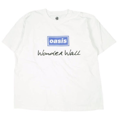 ADAM ET ROPE アダムエロペ OASIS Wonderwall Tee 数量限定 オアシス ソングリリック Tシャツ GMM79070 XL WHITE 半袖 トップス g26804