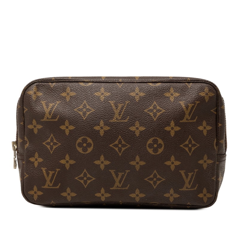 ルイ ヴィトン モノグラム トゥルース トワレット 23 クラッチバッグ ポーチ M47524 ブラウン PVC レザー レディース LOUIS VUITTON 【中古】
