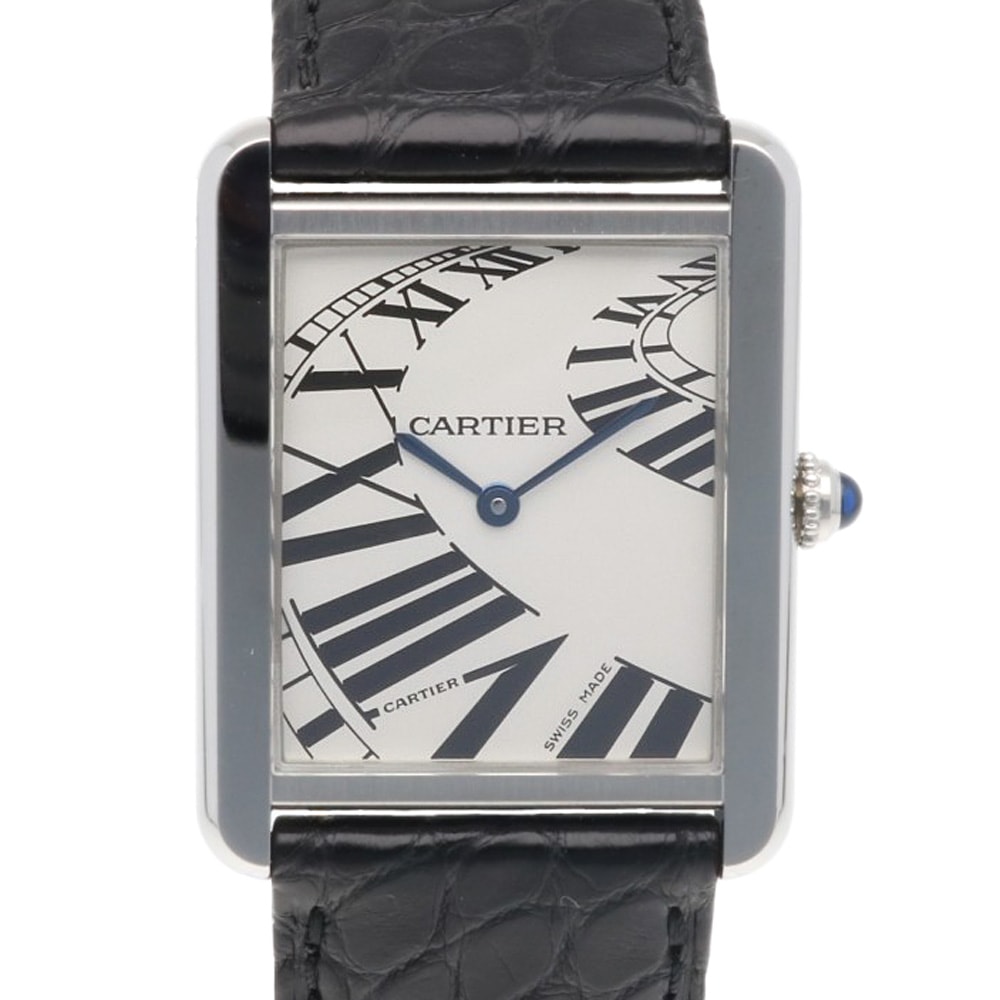 カルティエ タンクソロLM インデックスアニメーション 腕時計 時計 ステンレススチール 3169 クオーツ メンズ 1年保証 CARTIER  中古