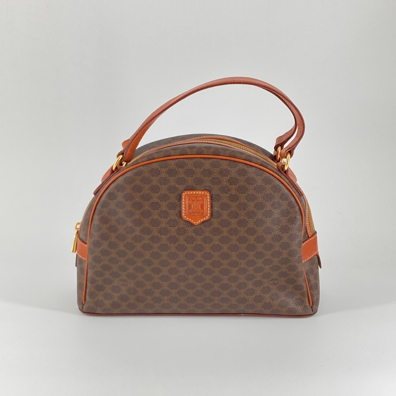 CELINE(セリーヌ) マカダム柄 MC97 ハンドバッグ ブラウン